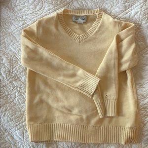 Yellow LANDS END sweater size 7-8